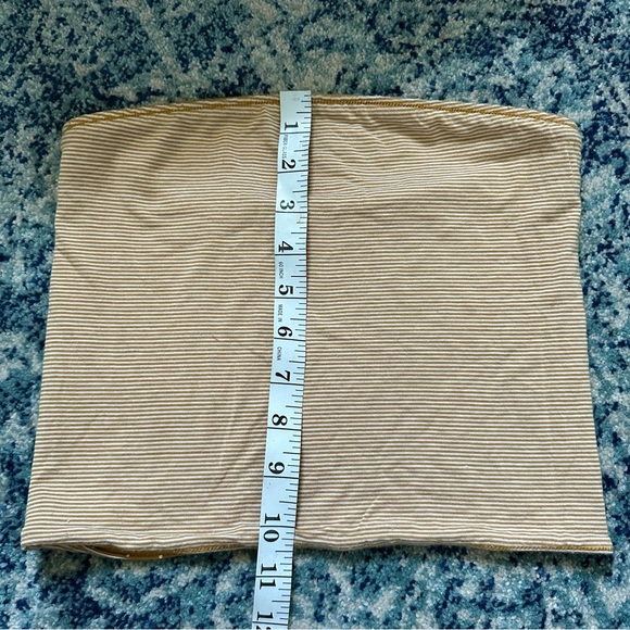 American Eagle | Reversible Mustard Yellow Cropped Tube Top - Picture 6 of 7